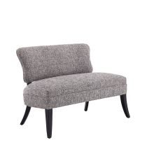 8164 Northcliff Settee Charcoal Tweed Grey Ash Angle 1 View