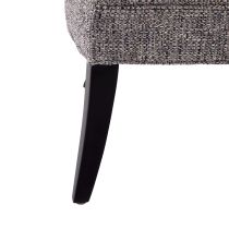 8164 Northcliff Settee Charcoal Tweed Grey Ash Back Angle View