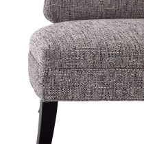 8164 Northcliff Settee Charcoal Tweed Grey Ash Detail View