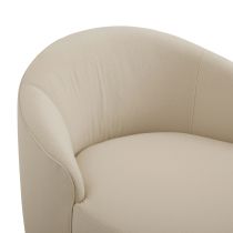 8165 Turner Chaise Muslin Grey Ash Right Arm Back View 