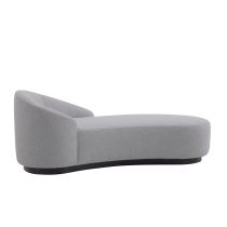 8166 Turner Chaise Iceberg Linen Grey Ash, Right Arm Angle 1 View