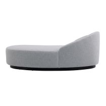 8166 Turner Chaise Iceberg Linen Grey Ash, Right Arm Side View