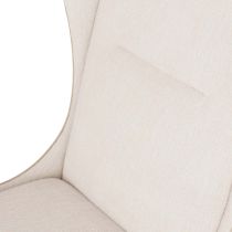 8170 Pierce Wing Chair Stone Boucle Dark Walnut Detail View