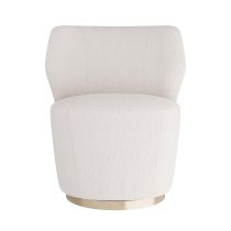 8171 Poppy Chair Cloud Boucle Champagne Swivel Angle 1 View