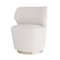 8171 Poppy Chair Cloud Boucle Champagne Swivel Angle 2 View