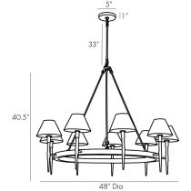 84064 Harford Chandelier Product Line Drawing