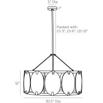 84066 Muse Chandelier Product Line Drawing