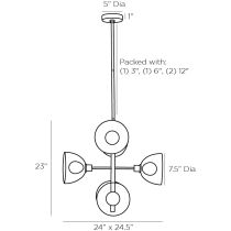 84067 Norwich Chandelier Product Line Drawing