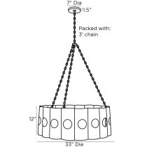 84070 Sacramento Chandelier Product Line Drawing