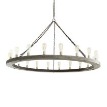 84175 Geoffrey Large Chandelier Angle 2 View