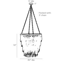 85024 Lizzy Chandelier Product Line Drawing