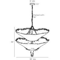85036 Aukland Chandelier Product Line Drawing