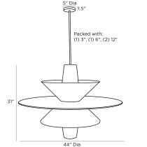 85037 Shay Chandelier Product Line Drawing