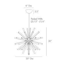 89010 Hanley Small Chandelier Product Line Drawing