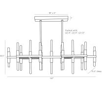 89020 Kallahan Chandelier Product Line Drawing