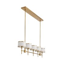 89022 Luciano Linear Chandelier Back Angle View