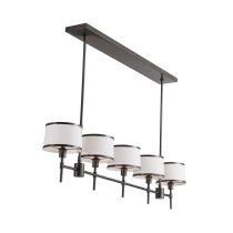 89071 Luciano Linear Chandelier Back Angle View