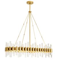 89130 Haskell Oval Chandelier Back Angle View