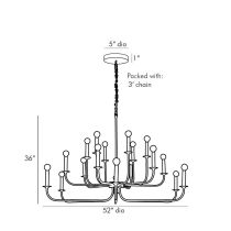 89345 Breck Large Chandelier Product Line Drawing