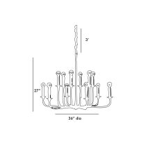 89416 Breck Small Chandelier Product Line Drawing