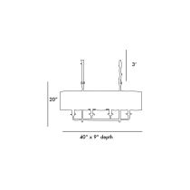 89417 Beatty Chandelier Product Line Drawing