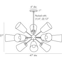 89636 Amsterdam Chandelier Product Line Drawing