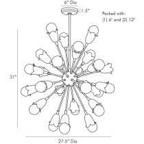 89639 Eva Chandelier Product Line Drawing
