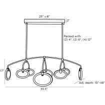 89651 Rosabel Chandelier Product Line Drawing