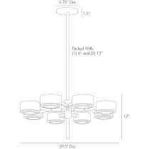 89974 Jalen Small Chandelier Product Line Drawing