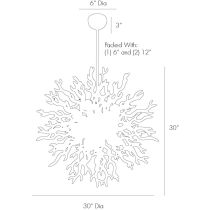 89992 Diallo Large Chandelier Product Line Drawing