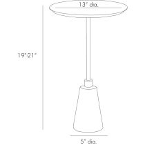 9005 Celeste Accent Table Product Line Drawing