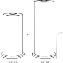 9213 Mateus Candleholders, Set of 2 Product Line Drawing