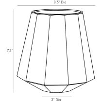 9246 Harlan Vase Product Line Drawing