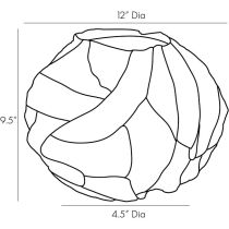 9247 Hyder Vase Product Line Drawing
