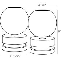 9253 Pluto Candleholders, Set of 2 Product Line Drawing
