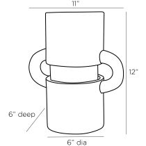 9310 Quintin Vase Product Line Drawing
