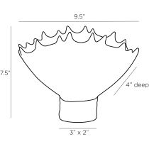 9312 Parana Vase Product Line Drawing