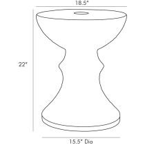 9628 Vickers Side Table Product Line Drawing