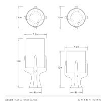 ACC04 Maria Hurricanes, Set of 2 Product Line Drawing
