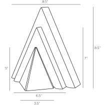 ASC13 Xiomara Sculptures, Set of 3 Product Line Drawing