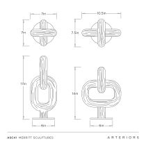 ASC41 Merritt Sculptures, Set of 2 Product Line Drawing
