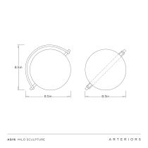 ASI16 Milo Sculpture Product Line Drawing