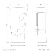 ASI19 Liam Sculpture Product Line Drawing