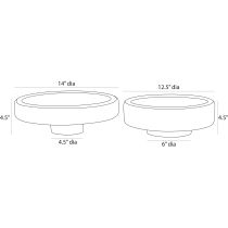 ATE04 Izzy Centerpieces, Set of 2 Product Line Drawing