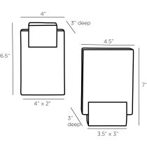 ATC03 Tolliver Bookends, Set of 2 Product Line Drawing