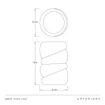 AVC17 Mara Vase Product Line Drawing
