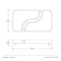 AYC03 Lily Tray Product Line Drawing