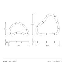 AYI16 Lake Trays, Set of 2 Product Line Drawing