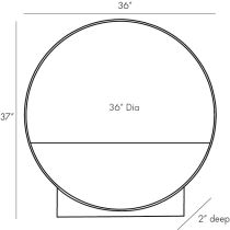 DA9005 Datum Mirror Product Line Drawing