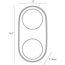 DA49006 Glaze Large Sconce Product Line Drawing
